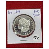 1 Ounce .999 Fine Silver Coin