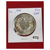 1 Ounce .999 Fine Silver Coin