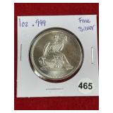 1 Ounce .999 Fine Silver Coin