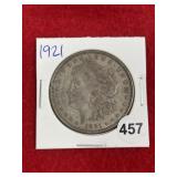 1921 Morgan Silver Dollar Coin