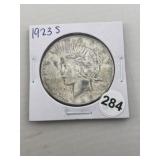 1923 S Peace Silver Dollar Coin