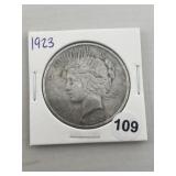1923 Peace Silver Dollar Coin