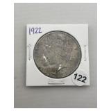 1922 Peace Silver Dollar Coin
