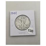 1944 Walking Liberty Half Dollar Silver Coin