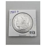 1880 O Morgan Silver Dollar Coin