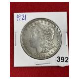 1921 Morgan Silver Dollar Coin