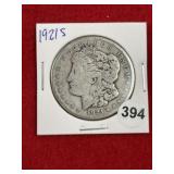 1921 S Morgan Silver Dollar Coin