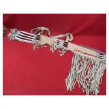 44" Beaded Gun Scabbord Indian Artifact Arrowhead