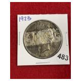 1923 Peace Silver Dollar Coin