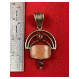 Sterling Silver pendant Indian Artifact Arrowhead