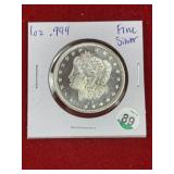 1 Ounce .999 Fine Silver Coin