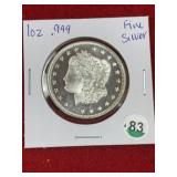 1 Ounce .999 Fine Silver Coin