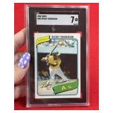 1980 Topps Rickey Henderson Baseball Card