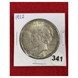 1922 Peace Silver Dollar Coin