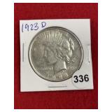 1923 D Peace Silver Dollar Coin