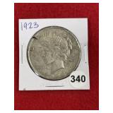 1923 Peace Silver Dollar Coin