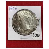 1923 Peace Silver Dollar Coin