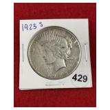 1923 S Peace Silver Dollar Coin