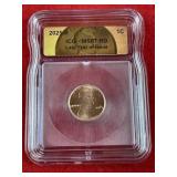 2025 ICG MS67 Last Year of Issue Penny Coin