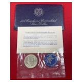 1974 Eisenhower UNC Silver Dollar Coin