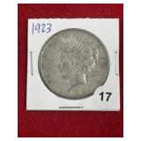 1923 Peace Silver Dollar Coin