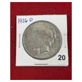 1926 D Peace Silver Dollar Coin