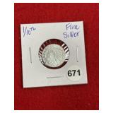 1/10th Fine Silver Coin