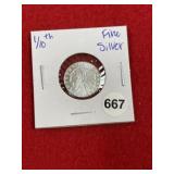 1/10th Fine Silver Coin