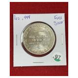 1 Ounce .999 Fine Silver Coin