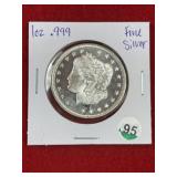 1 Ounce .999 Fine Silver Coin