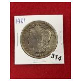 1921 Morgan Silver Dollar Coin