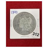 1890 Peace Silver Dollar Coin