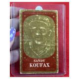 Sandy Koufax Baseball Card