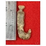 Chipped Hook Indian Artifact Arrowhead