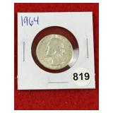 1964 Washington Quarter Silver Coin