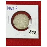 1962 D Washington Quarter Silver Coin