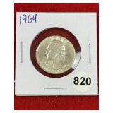 1964 Washington Quarter Silver Coin