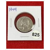 1944 Washington Quarter Silver Coin