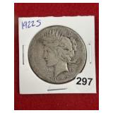 1922 S Peace Silver Dollar Coin