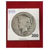 1935 Peace Silver Dollar Coin