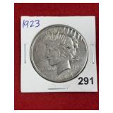 1923 Peace Silver Dollar Coin