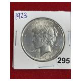 1923 Peace Silver Dollar Coin