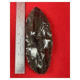 Exceptionally Nice Obsidian Chipped Blade Indian A