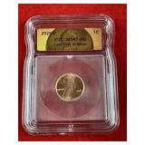 2025 ICG MS67 Last Year of Issue Penny Coin