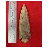 4 & 3/4" Dovetail Indian Artifact Arrowhead
