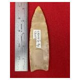 5" Clovis from Union County, Kentucky Indian Artif