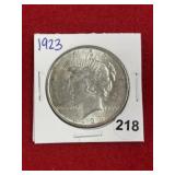 1923 Peace Silver Dollar Coin