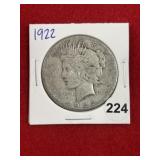 1922 Peace Silver Dollar Coin
