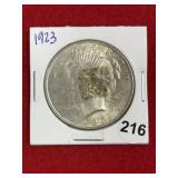 1923 Peace Silver Dollar Coin