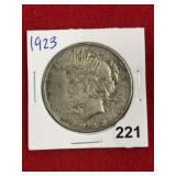 1923 Peace Silver Dollar Coin